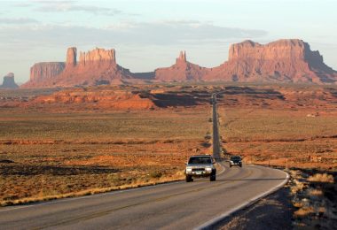 Fly Drive in Nordamerika, Dawn at Monument Valley