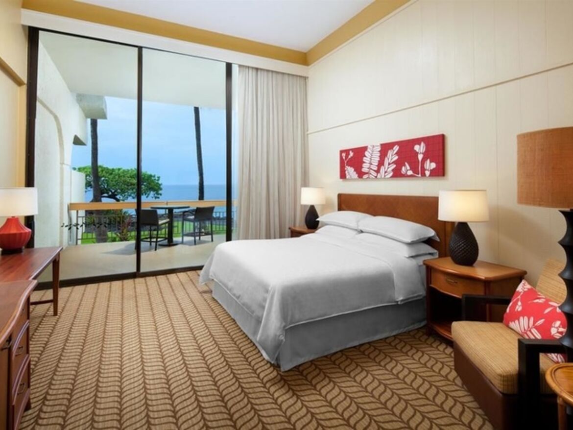 Ocean View King-Size-Bett Zimmer mit Balkon