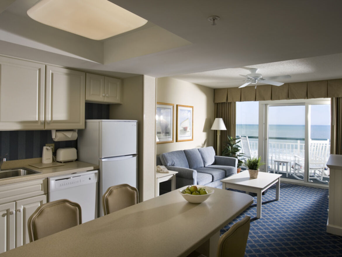Oceanfront Suite mit 1 Schlafzimmer und Küche