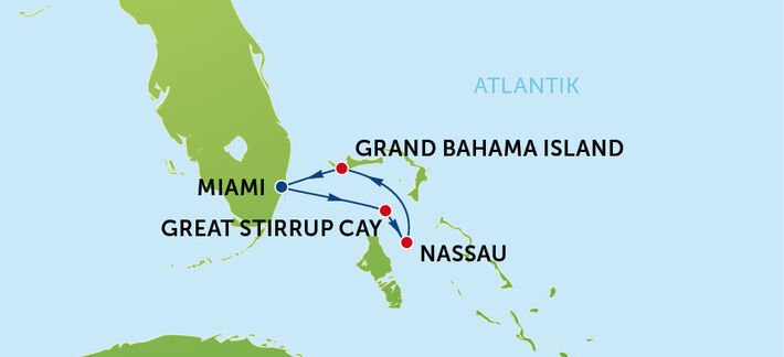 Bahamas Kreuzfahrt ab Miami 4 Nächte