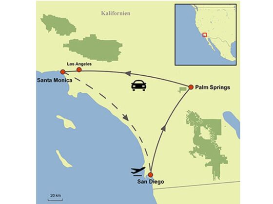 kalifornisches dreieck map