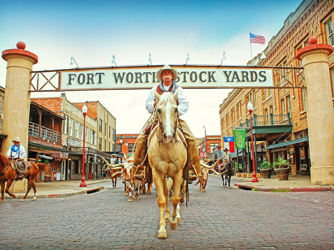 The Fort Worth Herd Stockyards Sign